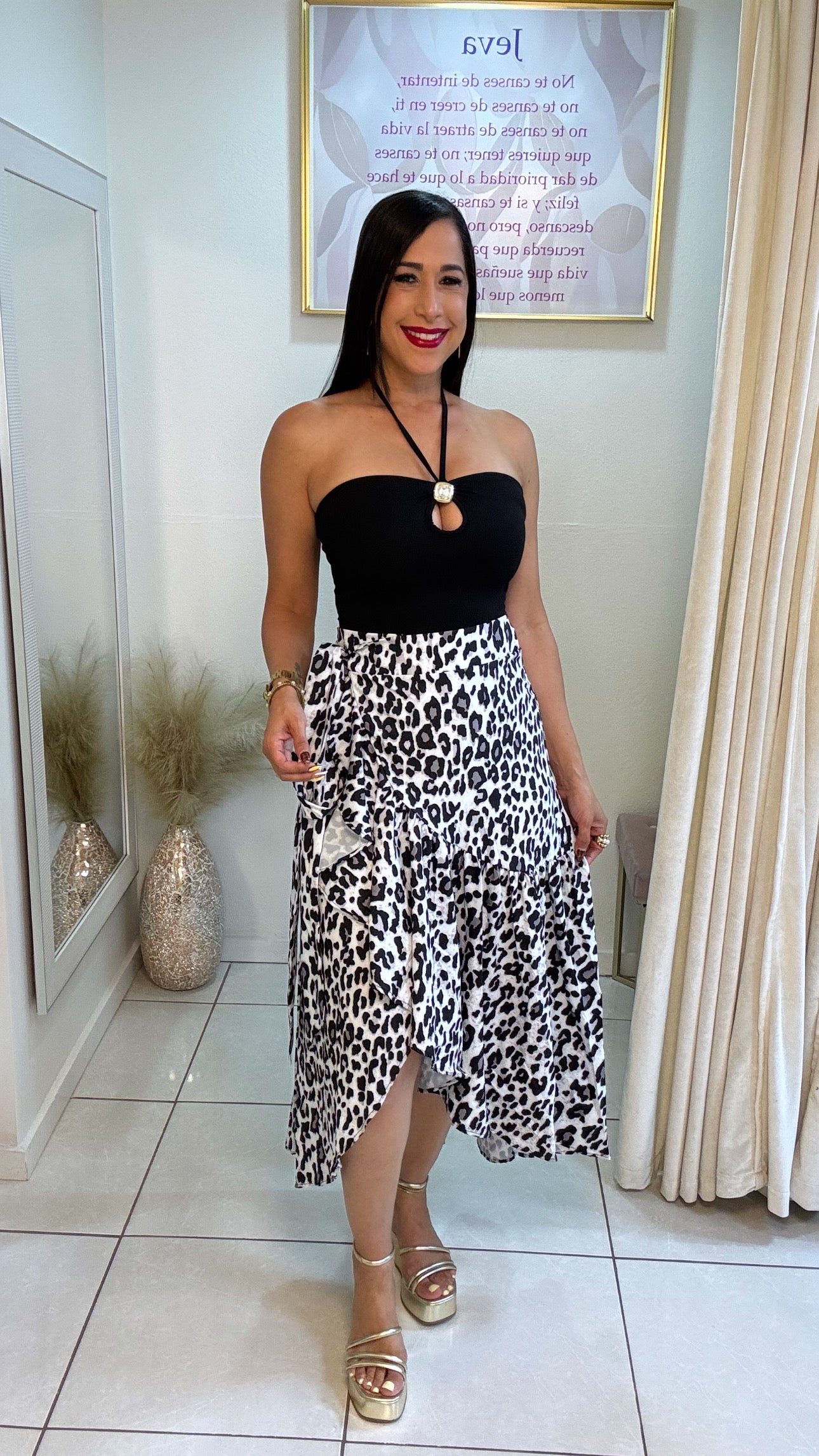 Lola Animal Print Skirt
