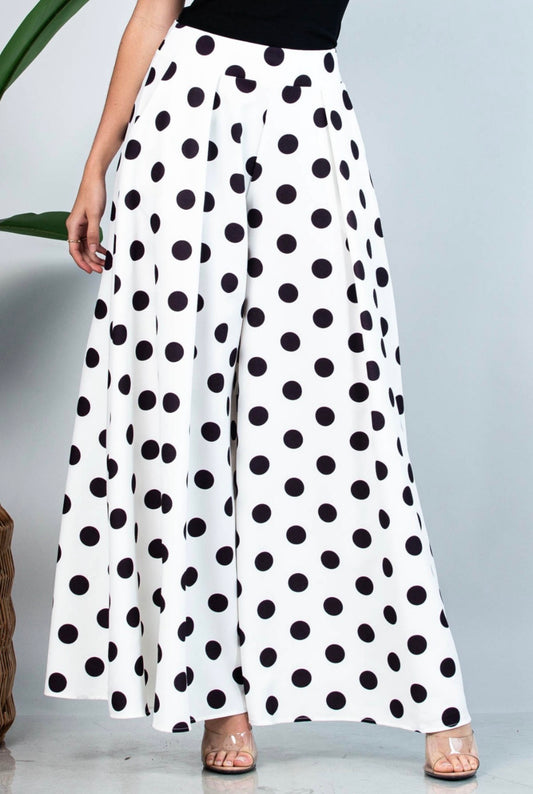 Palazzo Polka Dots