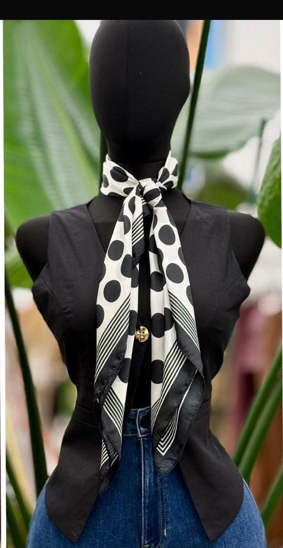 Top con Pañuelo Polka Dots